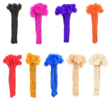 Dreadlocks Human Hair Extensions Natural Hair Dreadlock Puffs  Afro Kinky Hair Bulk Wholesale