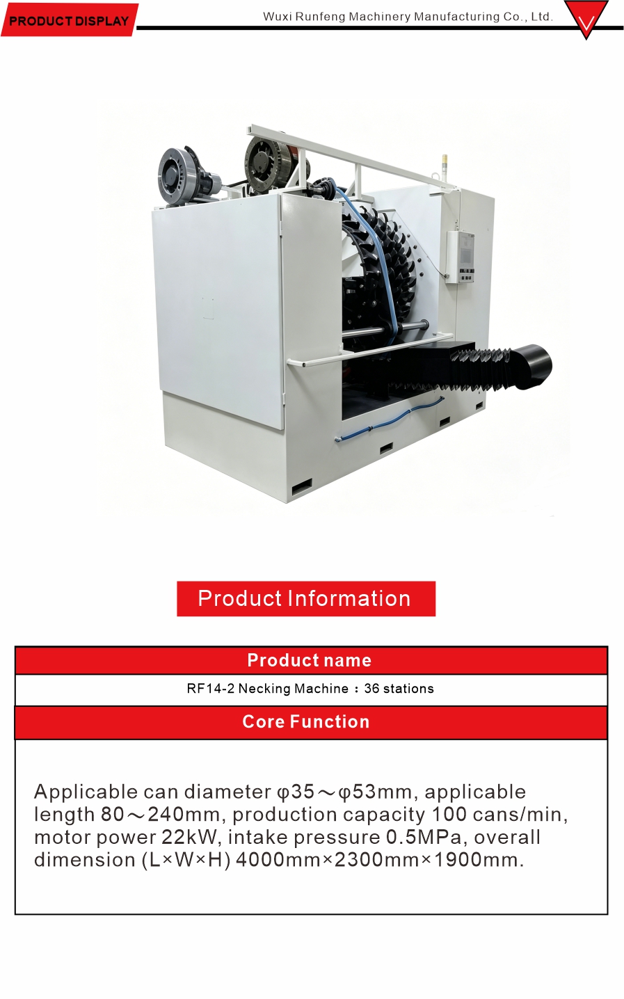 Multi Station Rotary Can Necking Forming Machine