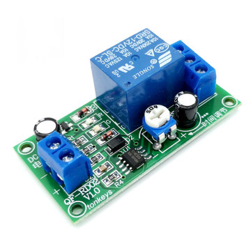 5/12/24V Delay Relay Module - Adjustable Disconnect Circuit (0-5 Seconds)