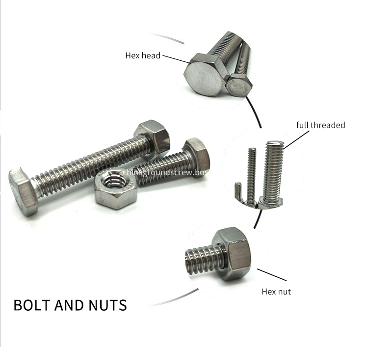 steel bolts and nuts