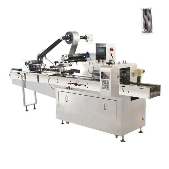 Automated Combination Pillow Packing Machine for Disposable Chopsticks, Spoons, Forks, Napkins, and Tissues