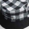 Men Fashion Plaid Bucket Hat With Pocket