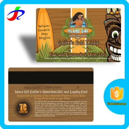 Plastic pvc barcode membership cards