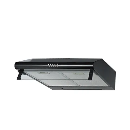 Painted Black Industrial Range Hood