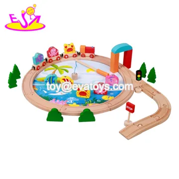 new design kids wooden runway toy W04C051