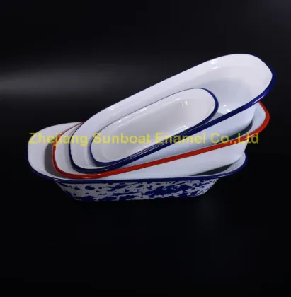 European Style Cast Iron Enamel Butter Dish