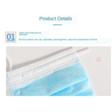 3-layer disposable surgical facemask with earhook