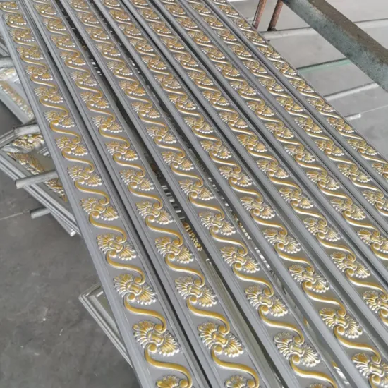 Paintable Polyurethane Interior Corner Moulding - Gold Colour Ceiling Moulding