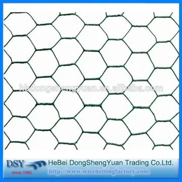 Hot-dipped galvanized or PVC coated hexagonal wire mesh/chicken wire/chicken cage