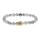 Fshion 8MM perles rondes Golden Crown White Pine Bracelet en gros