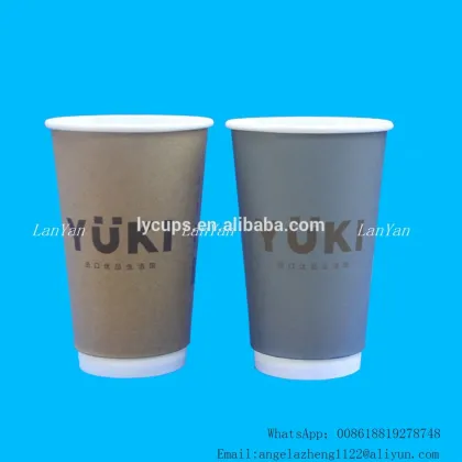 16oz Guangzhou Juice paper cup, disposable juice cup, colorful juice cup