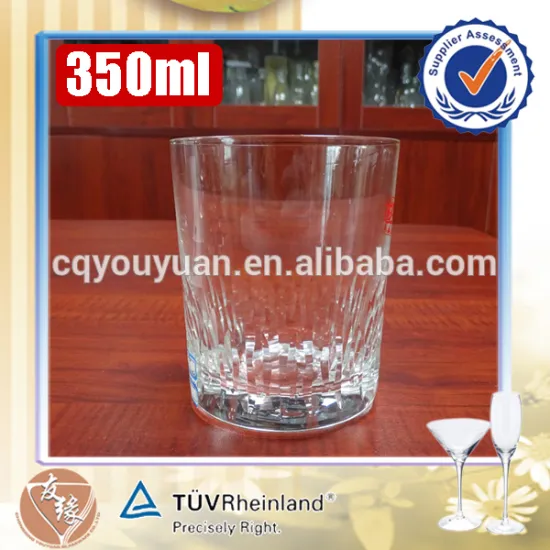 Wholesale super flint glass 350ml hand engraved crystal whiskey glasses