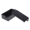 OOTDTY 65x38x22mm/82x52x35mm Connector Waterproof Plastic Electronic Enclosure Project Box Black Instrument Case