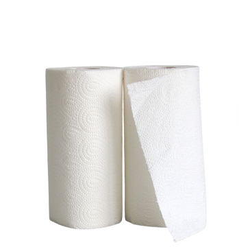 Hochsaugfähige 2-lagige Küchenpapierrollen aus Holzzellstoff