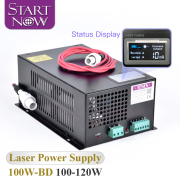 Alimentatore laser StartNow 100W-BD con schermo di visualizzazione per tubi laser CO2 90W/120W