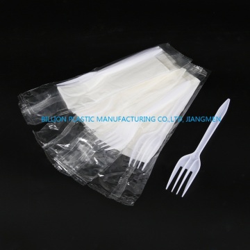 Disposable Fork With White Napkin