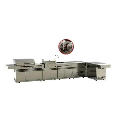 Home Made 304 Stainless Steel BBQ Grill Garden Style