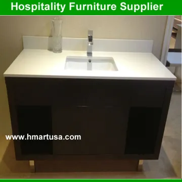 Solid wood used bathroom vanity cabinets espresso color
