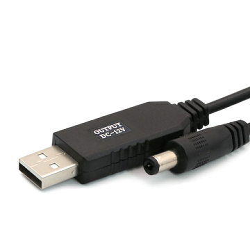 5V से 12V USB चार्जिंग केबल स्टेप अप पावर सप्लाई राउटर एडाप्टर बूस्ट कनवर्टर 2.1x5.5 मिमी वायर
