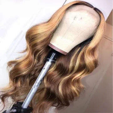 Factory Price Human Lace Wig High Quality Piano Color Wholesale Lace Frontal Wig