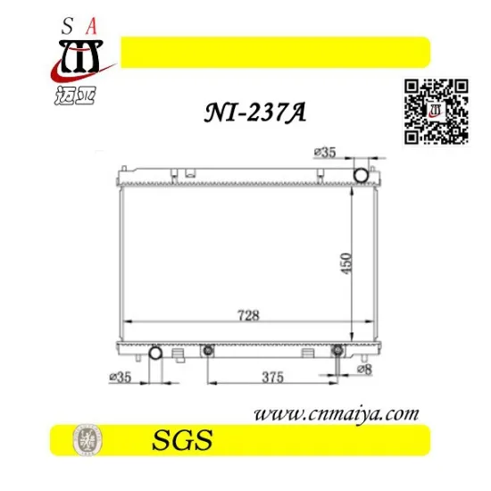 INFINITI M45 4.5L radiator , DPI:13012