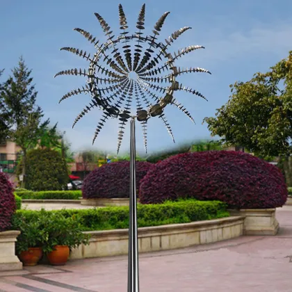 Outdoor Decorative Art Stainless Steel Wind Kinetic Sculpture