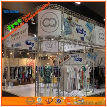 custom size truss exhibition display booth stall for rent or leasing