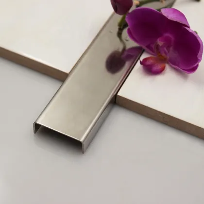 Modern Metal Stainless Steel Tile Trim Transition Strips for Flooring
