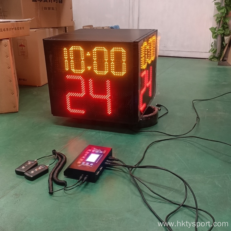 Professional Wireless LED 4-Sided 24-Second Shot Clock