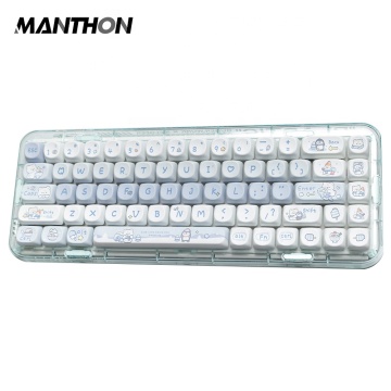 Ice Bear Dye-Sub PBT SOA Profile Blue Anime-Taste für mechanische Tastatur (140 Tasten/Set, Alice-Layout, 2.25U 2.75U)