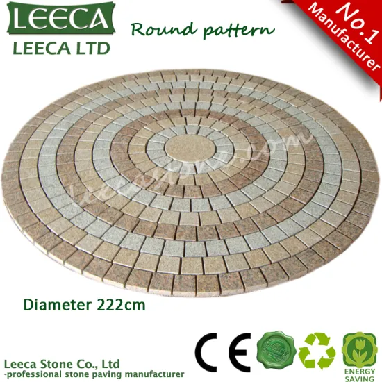 Round circle pattern sheet paving stone