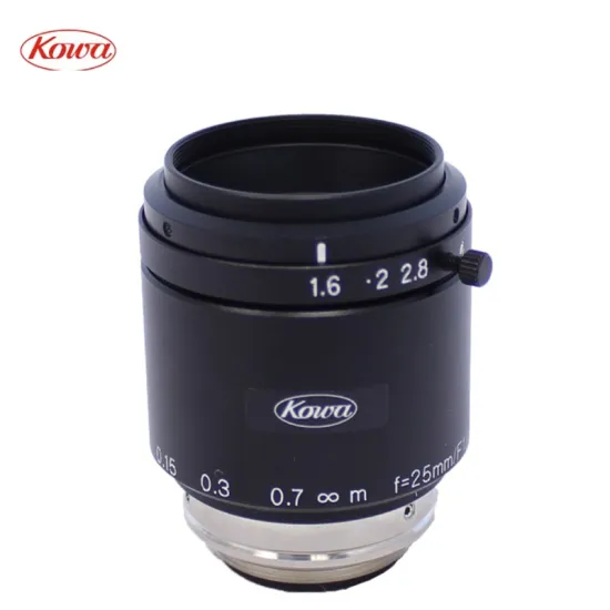 KOWA LM25JC5M2 Industrial Fixed Focal Length Lenses: High Resolution Camera Detection Optics with Fixed Aperture