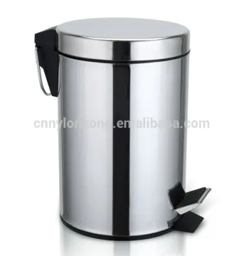 hotsale mordern stainless steel waste bin mirror finish garbage bin home waste bins