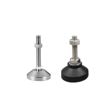 Custom Leveling Foot Bolts M6-M20 Stainless A2 A4 SUS304 316 Galvanized Zinc Plated Steel Nylon Pad 40-120mm