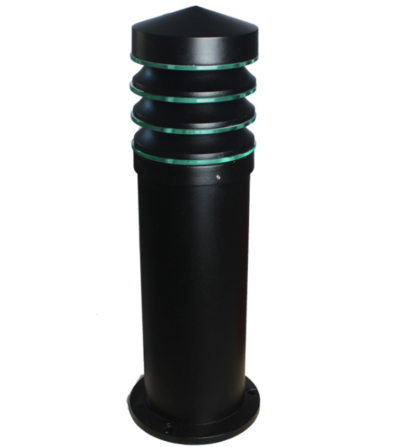 12 Black Modern Bollard Light