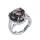 Heart Shape Love Rings Gemstone Heart Anillo para mujeres Girl Natural Stone Crystal Boda Anillos de boda Joyería de encanto de anillo ajustable