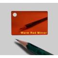 Warme rote Spiegel-Acryl-Plexiglasplatte 1830 * 1220 * 1,5 mm