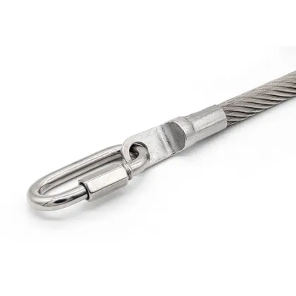 PE coated wire rope assembly stainless steel