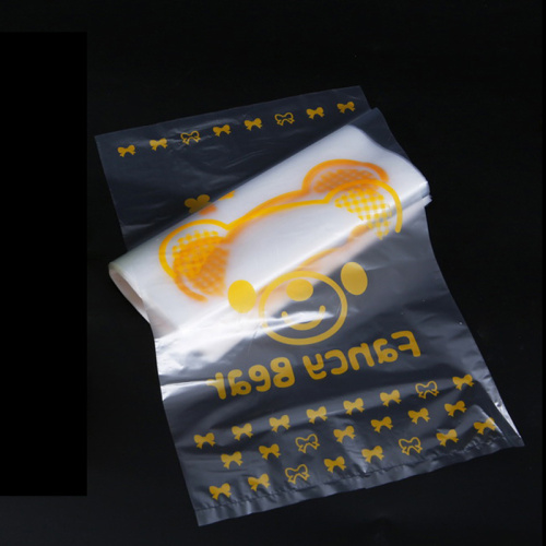 Customized Design Frost Transparent Small Plastic Packaging Bag with Print for Food Packing