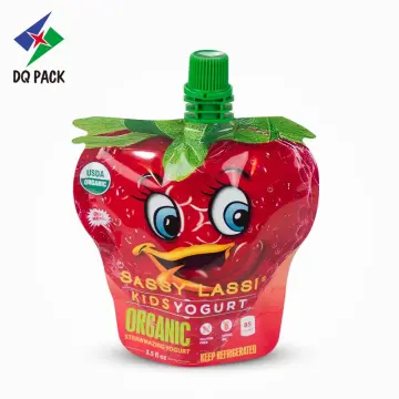 Grape juice special shape pouch with spout