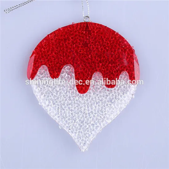 Middle size snowdrop ornament new style colorful indoor snowball decoration