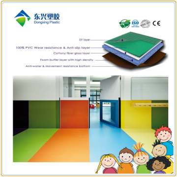 Eco friendly safe children vinyl flooring