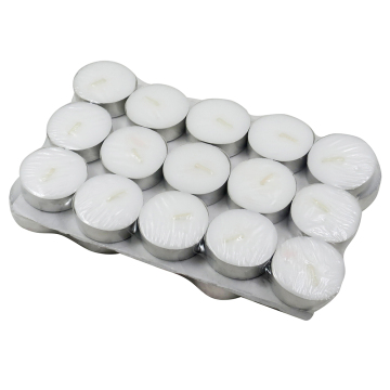 Bougies chauffe-plat en cire de paraffine blanche bon marché
