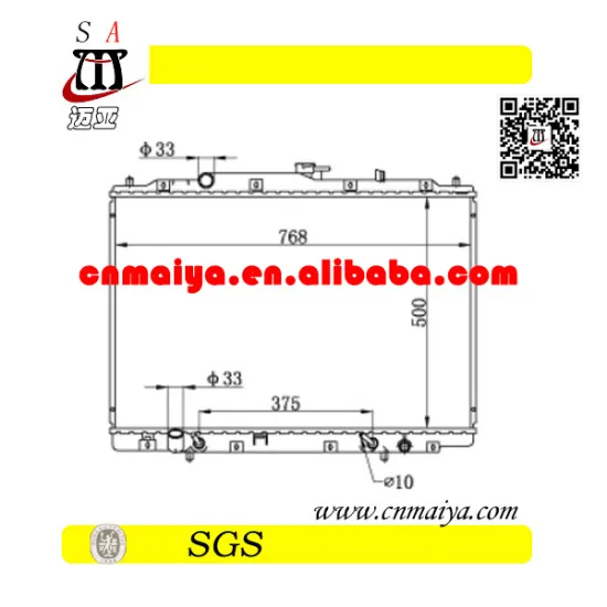 19010-RDJ-A51 autoparts for radiator, DPI:2740