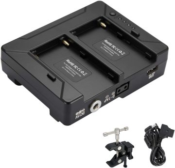 NP-M+ V-Lock Battery to NP-F Battery Converter Adapter for SOKANI X60 Camera: Photography Lighting Accessory