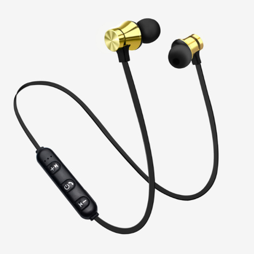 Grosir silikon stereo sound neckband bluetooth earphone