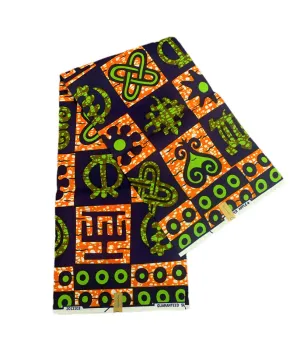 african wax block peinted fabrics