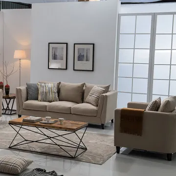 Living Room Fabric 321-Seater Sofa Set Design