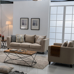 Ruang Tamu Fabrik 321-tempat duduk Sofa Set Design