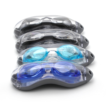 Waterproof Silicone Swimming Goggles with Anti-Fog Clear Vision and Protect Case